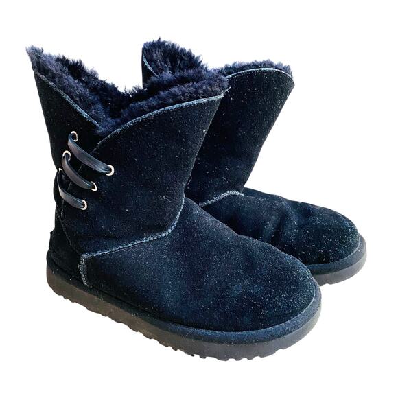 UGG S/N 1018629 Constantine boots black suede shearling lined US 7M - Picture 6 of 9